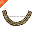 black stone with gold metal chain for garment accessories
